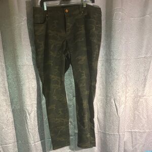 Lane Bryant Olive Camouflage Pants